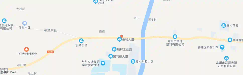 常州殷村北_公交站地图_常州公交_妙搜公交查询2025