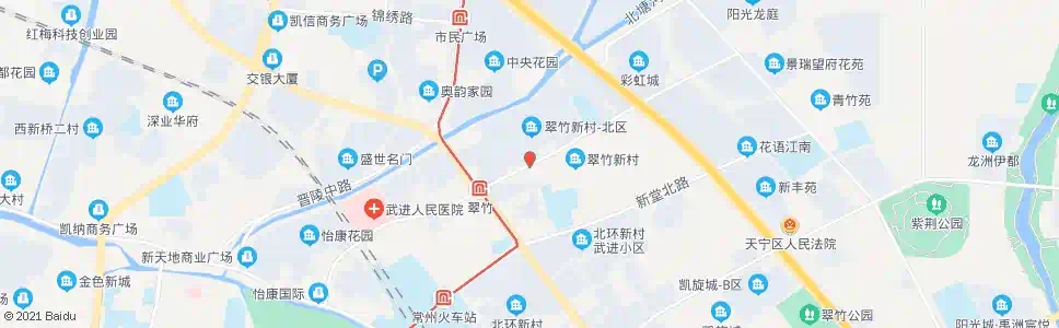 常州翠竹西站_公交站地图_常州公交_妙搜公交查询2025