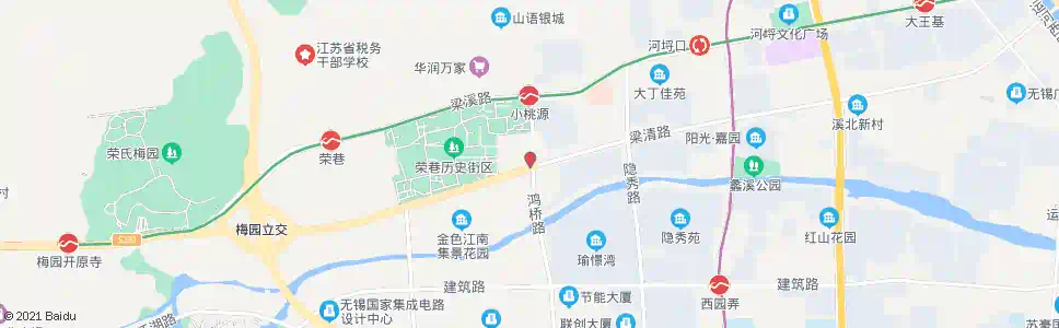 常州鸿桥路(梁清路)_公交站地图_常州公交_妙搜公交查询2025