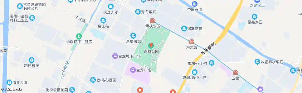 常州青枫公园东_公交站地图_常州公交_妙搜公交查询2025