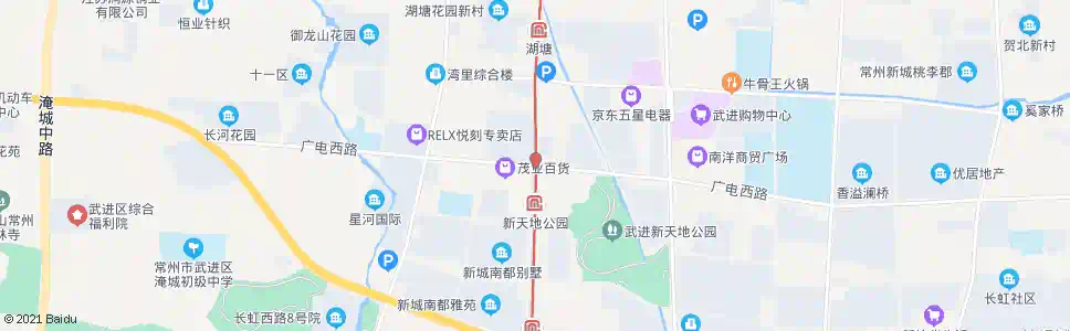 常州广电路花园街_公交站地图_常州公交_妙搜公交查询2025