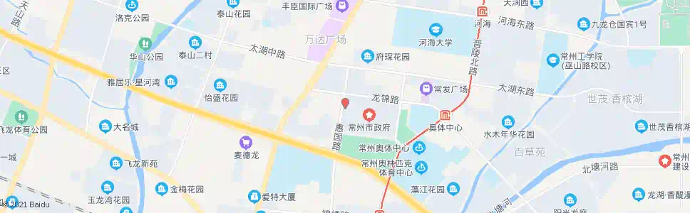 常州行政中心西门_公交站地图_常州公交_妙搜公交查询2025