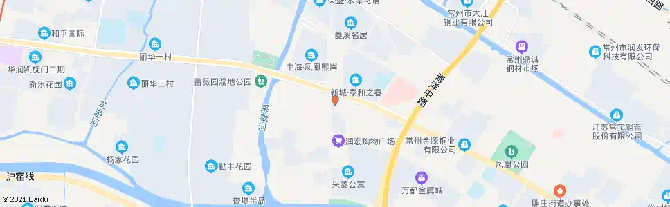 常州凤凰路中吴大道(菱港大厦)_公交站地图_常州公交_妙搜公交查询2025
