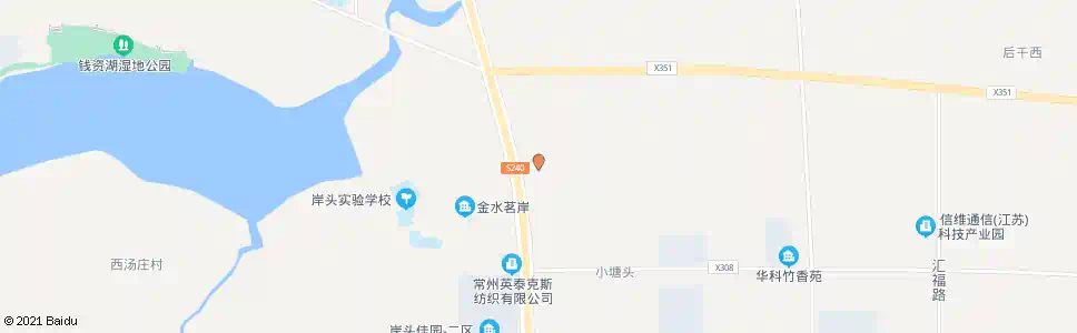 常州宜干桥(岸头东)_公交站地图_常州公交_妙搜公交查询2025