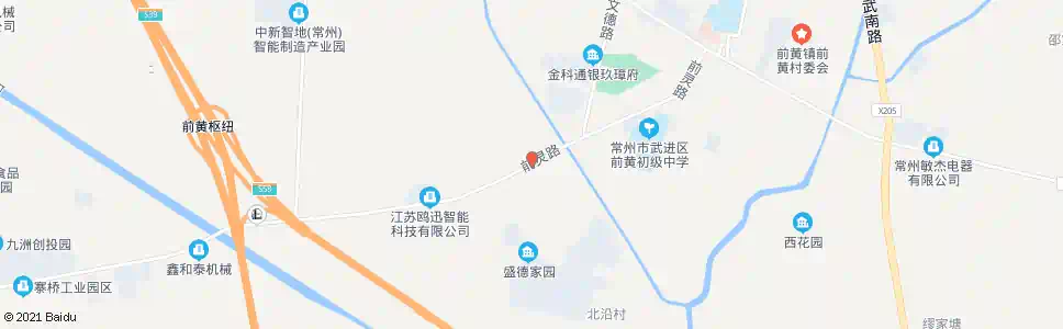 常州前灵路马家塘_公交站地图_常州公交_妙搜公交查询2025