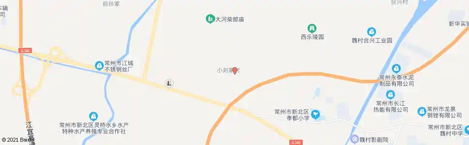 常州小刘家村_公交站地图_常州公交_妙搜公交查询2025