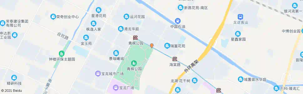 常州钟楼区政府(青枫公园)_公交站地图_常州公交_妙搜公交查询2025