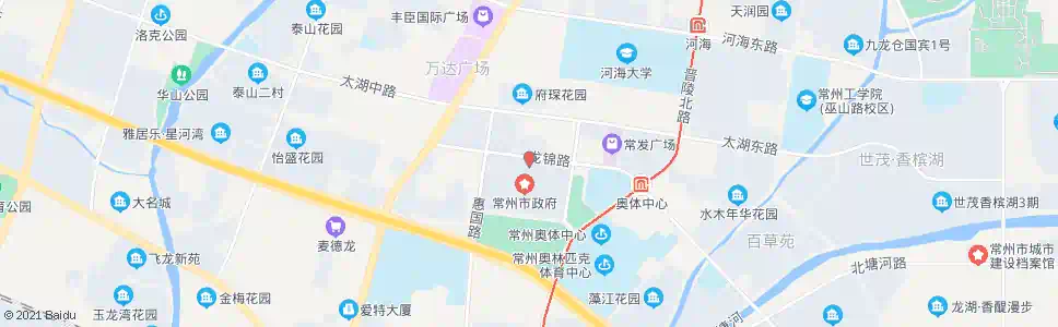 常州行政中心北门_公交站地图_常州公交_妙搜公交查询2025