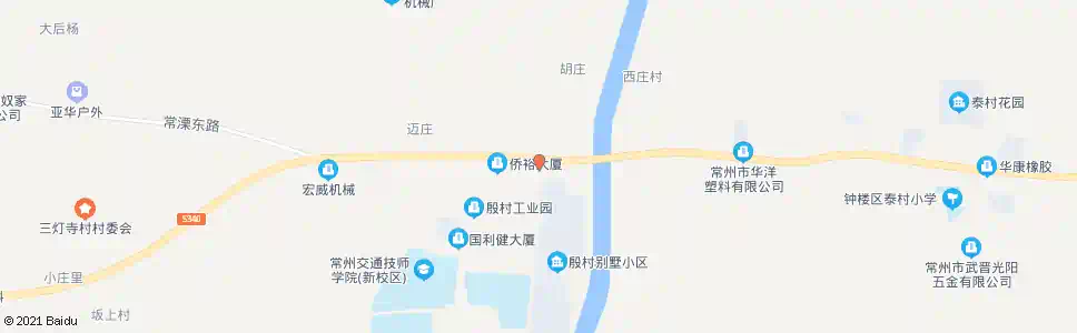 常州殷村_公交站地图_常州公交_妙搜公交查询2025