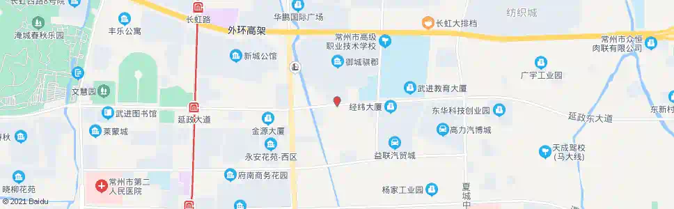 常州御城南门_公交站地图_常州公交_妙搜公交查询2025