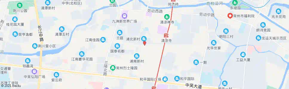 常州浦北新村_公交站地图_常州公交_妙搜公交查询2025