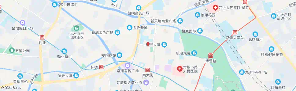 常州西横街_公交站地图_常州公交_妙搜公交查询2025