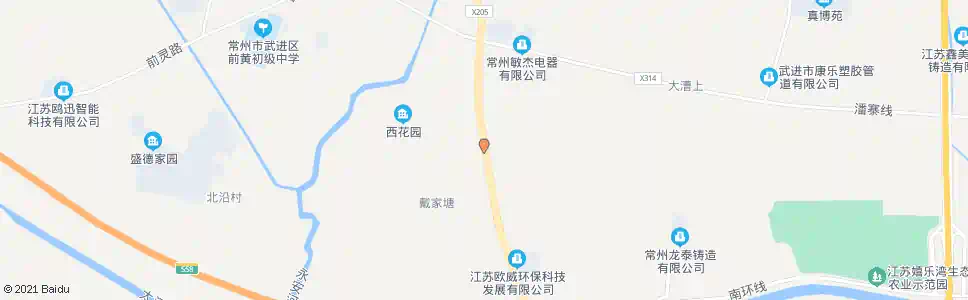 常州北湟村_公交站地图_常州公交_妙搜公交查询2025