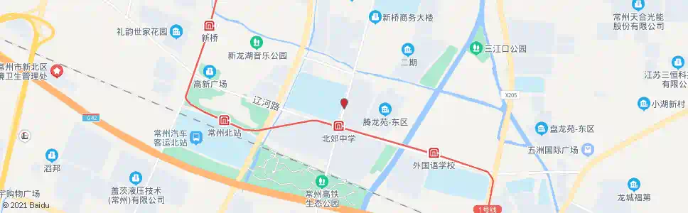 常州华山路辽河路_公交站地图_常州公交_妙搜公交查询2025