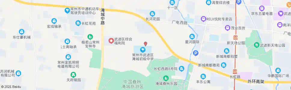 常州淹城中学北_公交站地图_常州公交_妙搜公交查询2025