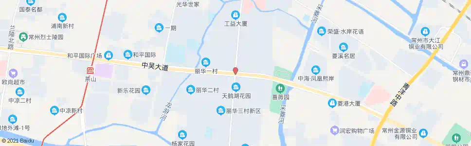 常州中吴大道丽华北路_公交站地图_常州公交_妙搜公交查询2025
