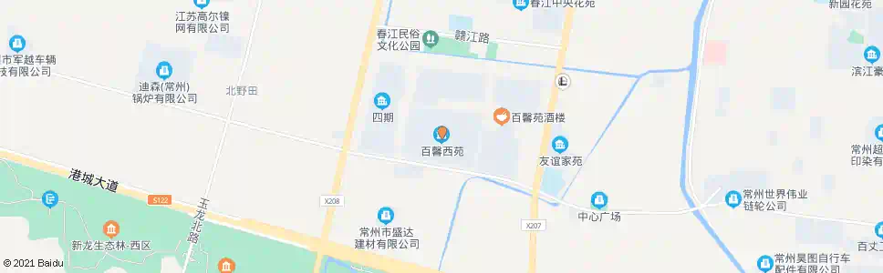 常州百馨花园西_公交站地图_常州公交_妙搜公交查询2025