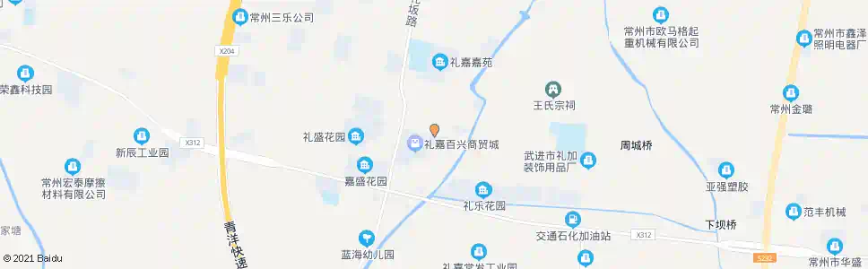 常州礼嘉商贸城_公交站地图_常州公交_妙搜公交查询2025