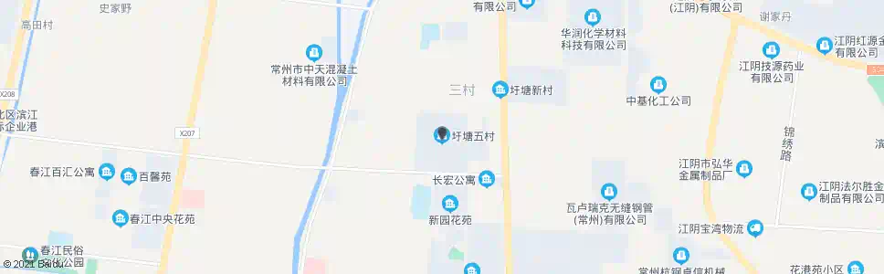常州圩塘五村_公交站地图_常州公交_妙搜公交查询2025