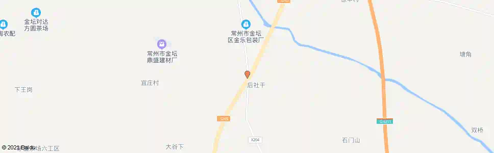 常州后社干_公交站地图_常州公交_妙搜公交查询2025