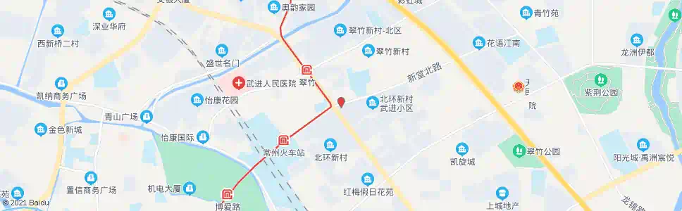常州飞龙路新堂路_公交站地图_常州公交_妙搜公交查询2025