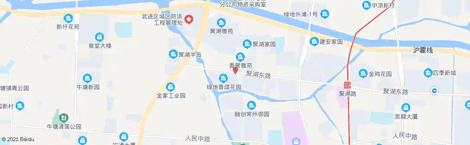 常州聚湖桥东_公交站地图_常州公交_妙搜公交查询2025