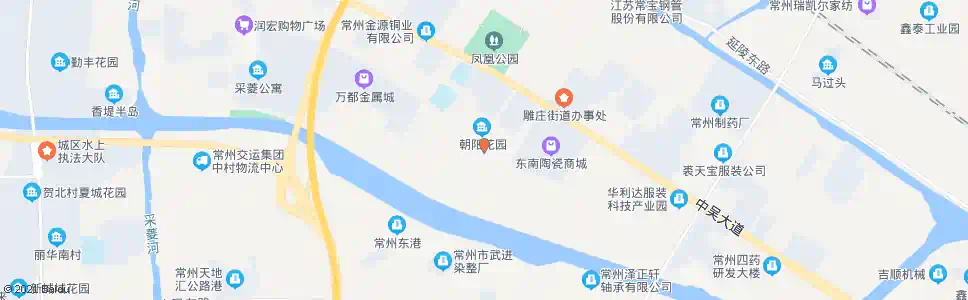 常州雕庄朝阳花园_公交站地图_常州公交_妙搜公交查询2025