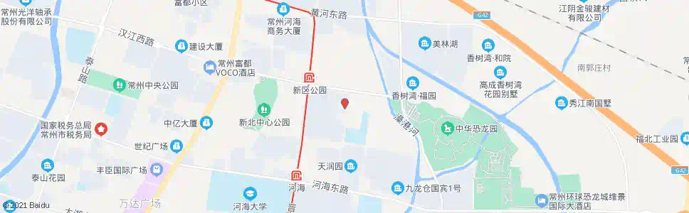 常州河海社区卫生中心_公交站地图_常州公交_妙搜公交查询2025
