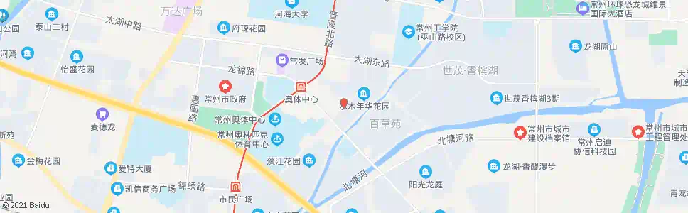 常州水木年华_公交站地图_常州公交_妙搜公交查询2025