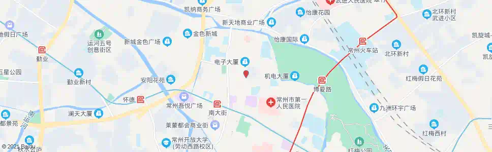 常州项家花园_公交站地图_常州公交_妙搜公交查询2025