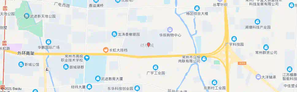 常州湖塘纺织城(菊花路)_公交站地图_常州公交_妙搜公交查询2025