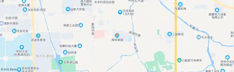 常州南田家园_公交站地图_常州公交_妙搜公交查询2025