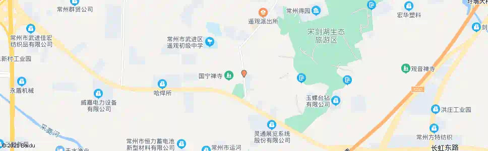 常州遥观建设路_公交站地图_常州公交_妙搜公交查询2025