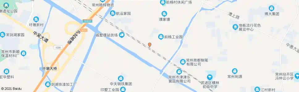 常州前杨工业园东_公交站地图_常州公交_妙搜公交查询2025