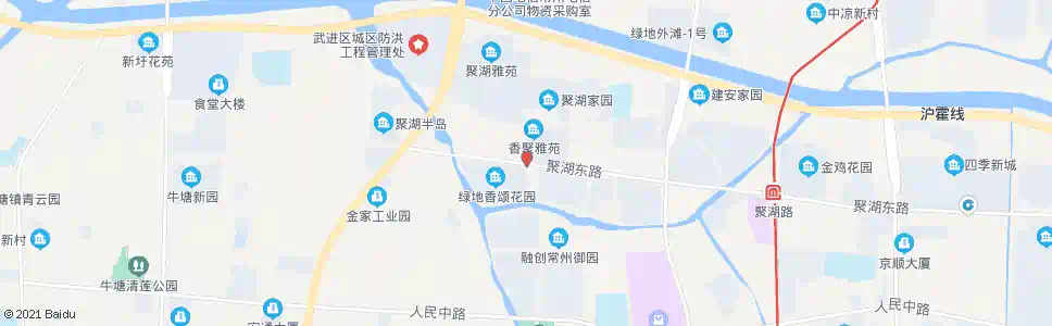 常州长沟路聚湖路_公交站地图_常州公交_妙搜公交查询2025