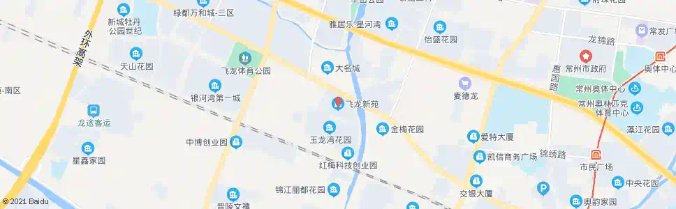 常州飞龙新苑_公交站地图_常州公交_妙搜公交查询2025