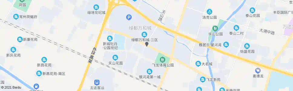 常州天山路飞龙路_公交站地图_常州公交_妙搜公交查询2025