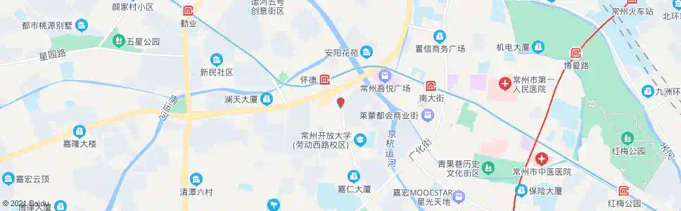 常州河景花园_公交站地图_常州公交_妙搜公交查询2025