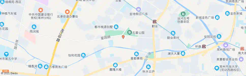 常州五星公园(蓝天花园)_公交站地图_常州公交_妙搜公交查询2025