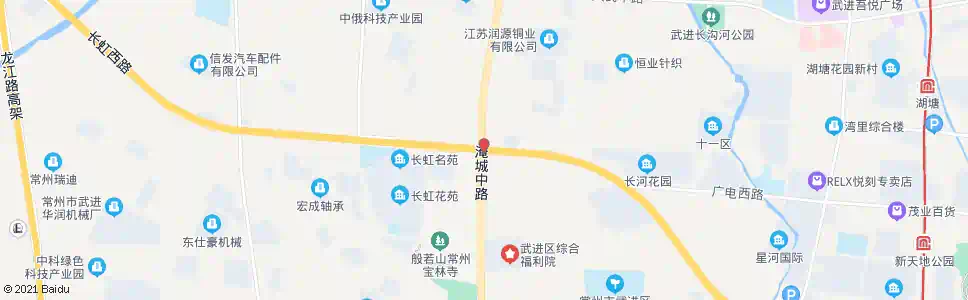 常州长虹路长江路_公交站地图_常州公交_妙搜公交查询2025