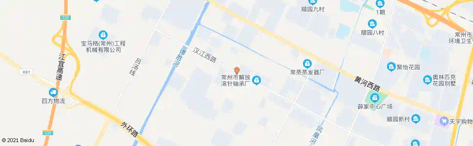 常州汉江西路(新冶路)_公交站地图_常州公交_妙搜公交查询2025
