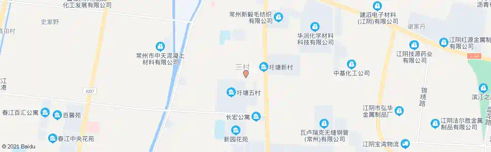 常州圩塘三村_公交站地图_常州公交_妙搜公交查询2025
