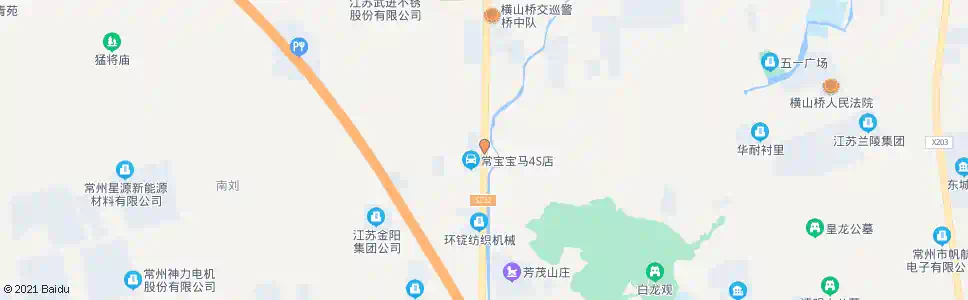 常州横山桥汽车城_公交站地图_常州公交_妙搜公交查询2025