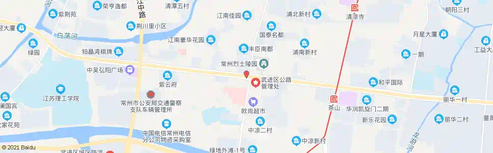 常州中吴大道兰陵路_公交站地图_常州公交_妙搜公交查询2025