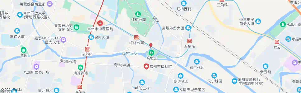 常州东坡公园儿童医院_公交站地图_常州公交_妙搜公交查询2025