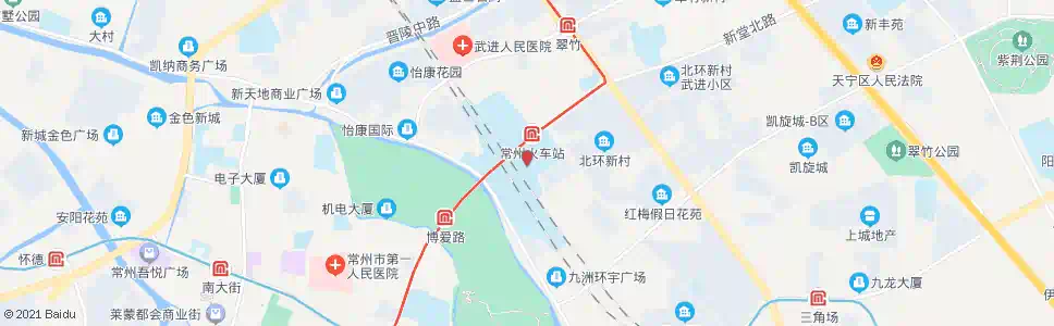 常州小东门商城北(火车站)_公交站地图_常州公交_妙搜公交查询2025