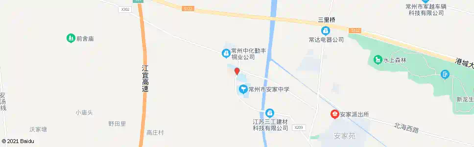 常州安家卫生院_公交站地图_常州公交_妙搜公交查询2025