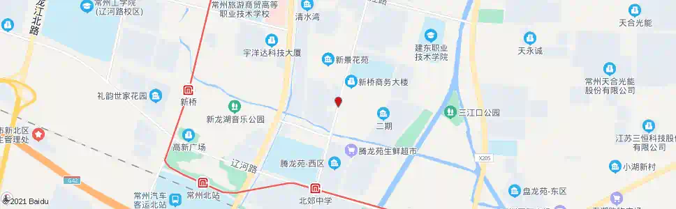 常州新龙花苑_公交站地图_常州公交_妙搜公交查询2025