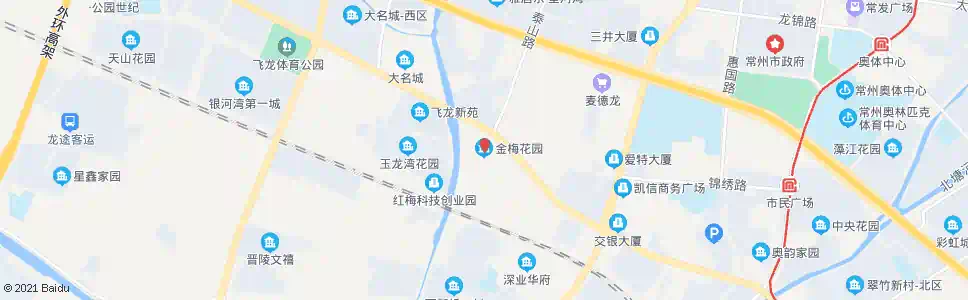 常州飞龙路泰山路(金梅花园)_公交站地图_常州公交_妙搜公交查询2025