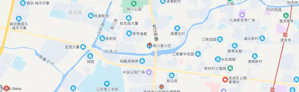 常州长江路紫荆路(荆川里小区)_公交站地图_常州公交_妙搜公交查询2025